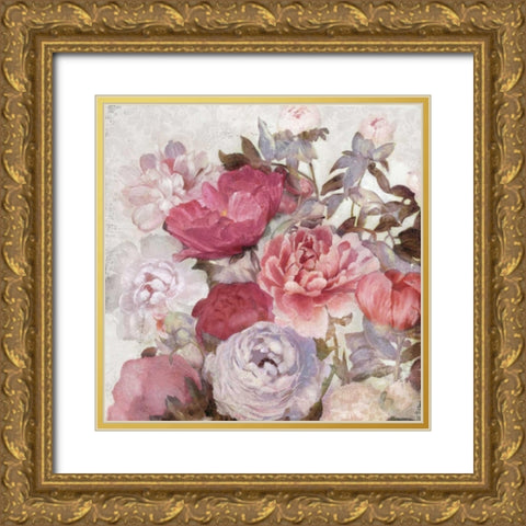 Silver Starlets II Gold Ornate Wood Framed Art Print with Double Matting by Theodosiu, Matina