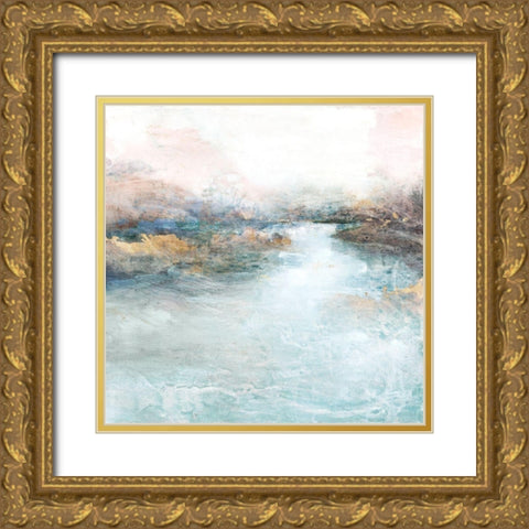 Morning Song I Gold Ornate Wood Framed Art Print with Double Matting by Theodosiou, Matina