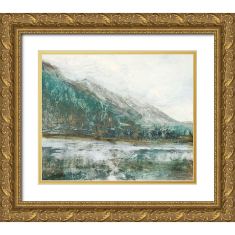 Alpine Air  Gold Ornate Wood Framed Art Print with Double Matting by Theodosiou, Matina