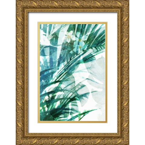 Through the Tropic Gold Ornate Wood Framed Art Print with Double Matting by Theodosiou, Matina