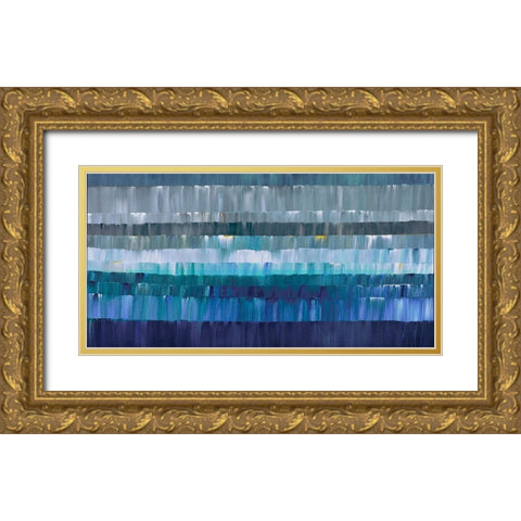 Latitudes Gold Ornate Wood Framed Art Print with Double Matting by Gress, Thomas