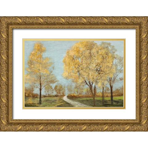 Golden Dawn Gold Ornate Wood Framed Art Print with Double Matting by Theodosiu, Matina