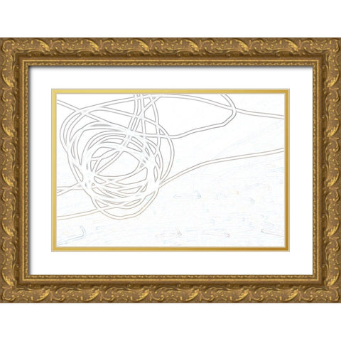 Free Flight II Gold Ornate Wood Framed Art Print with Double Matting by Trimmel, Petra