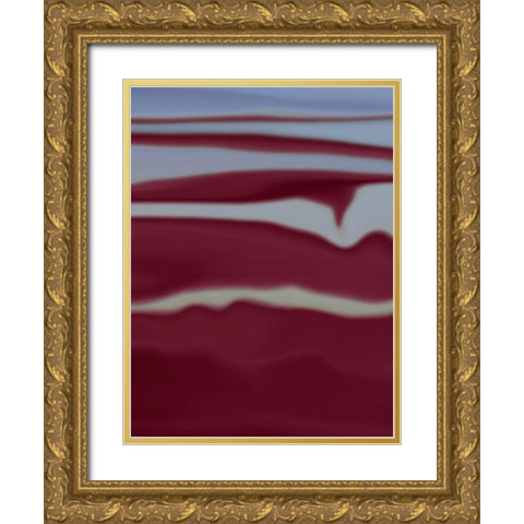 Sandstorm Gold Ornate Wood Framed Art Print with Double Matting by Petra Trimmel
