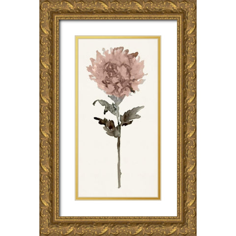 Flourishing Floral IV   Gold Ornate Wood Framed Art Print with Double Matting by Stellar Design Studio