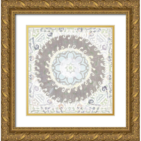 Allure  Gold Ornate Wood Framed Art Print with Double Matting by Stellar Design Studio