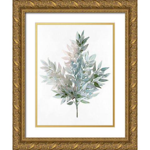 Natures Duet I Gold Ornate Wood Framed Art Print with Double Matting by Stellar Design Studio
