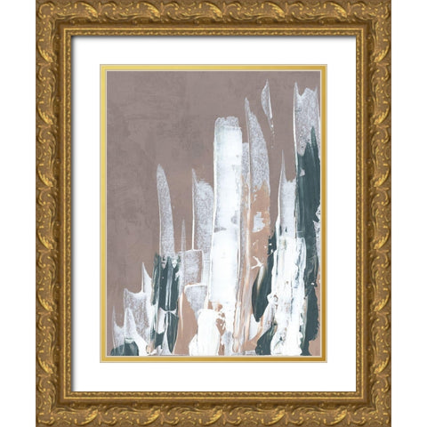 Shape of Form I  Gold Ornate Wood Framed Art Print with Double Matting by J:L Design