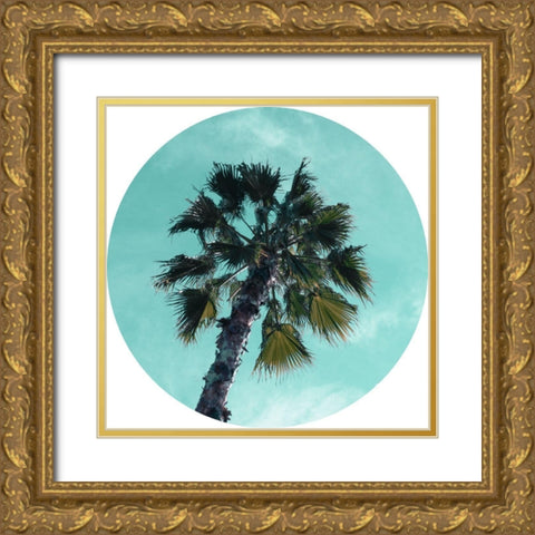 Ocean Drive I  Gold Ornate Wood Framed Art Print with Double Matting by J:L Design