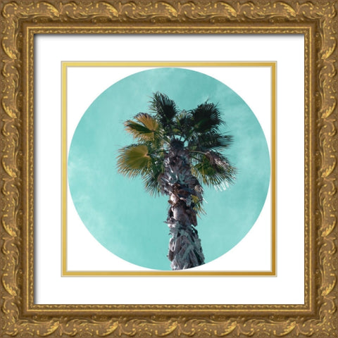 Ocean Drive II  Gold Ornate Wood Framed Art Print with Double Matting by J:L Design