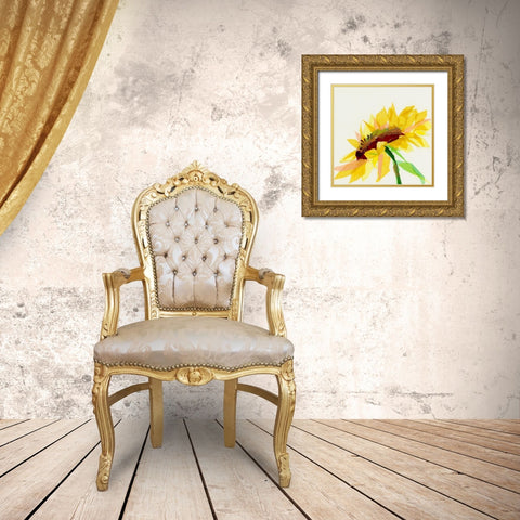 The Brightest Gold Ornate Wood Framed Art Print with Double Matting by Pepe, Susan