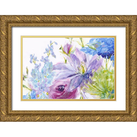 Gathered Garden  Gold Ornate Wood Framed Art Print with Double Matting by Pepe, Susan
