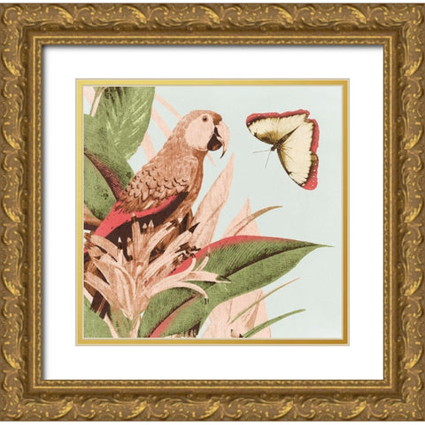 Tropical Life Gold Ornate Wood Framed Art Print with Double Matting by Surma