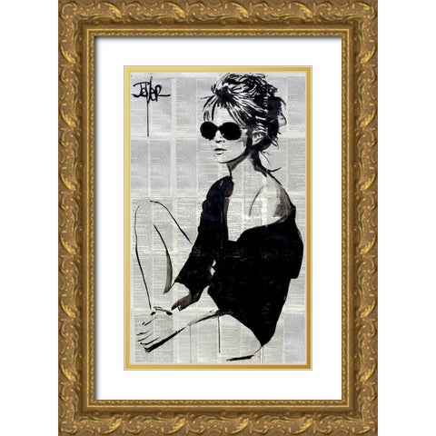 Summers End  Gold Ornate Wood Framed Art Print with Double Matting by Jover, Loui
