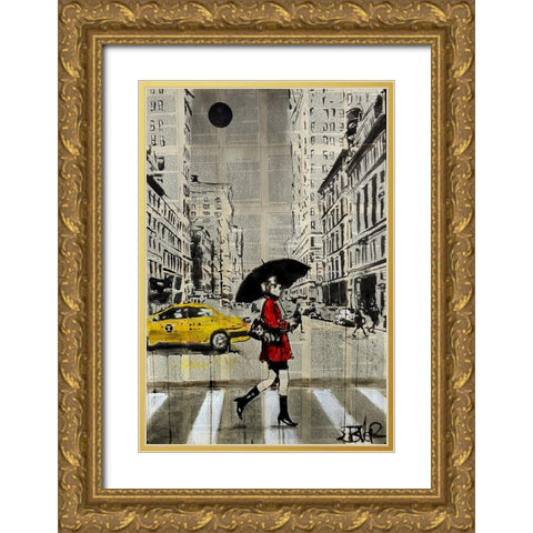 Red Coat Gold Ornate Wood Framed Art Print with Double Matting by Jover, Loui