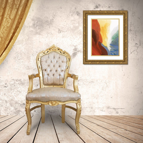 Ecstatic Dance II Gold Ornate Wood Framed Art Print with Double Matting by McFarland, Vicki