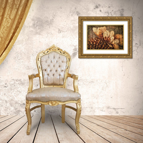 Autumnal Details I Gold Ornate Wood Framed Art Print with Double Matting by Vincze