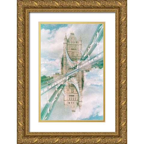 The Inbetween  Gold Ornate Wood Framed Art Print with Double Matting by Vandenabeele, Robin