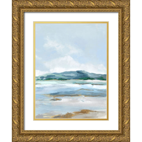 Coastal Blue Mountains I Gold Ornate Wood Framed Art Print with Double Matting by Mavis, Luna