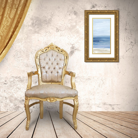 Beach Landscape I Gold Ornate Wood Framed Art Print with Double Matting by Mavis, Luna