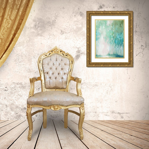 Whispers of the Woods II Gold Ornate Wood Framed Art Print with Double Matting by Mavis, Luna