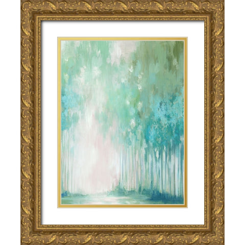 Whispers of the Woods II Gold Ornate Wood Framed Art Print with Double Matting by Mavis, Luna