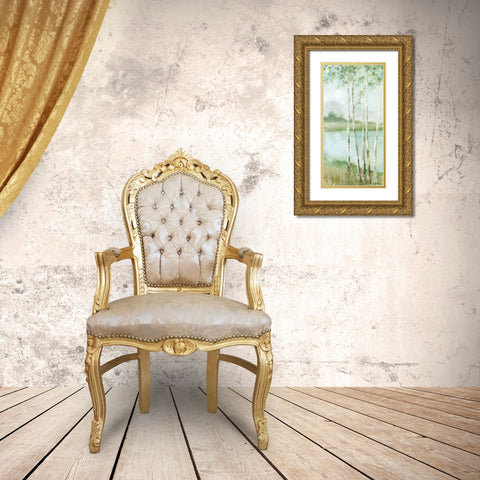 Birchwood Enchantment I Gold Ornate Wood Framed Art Print with Double Matting by Mavis, Luna