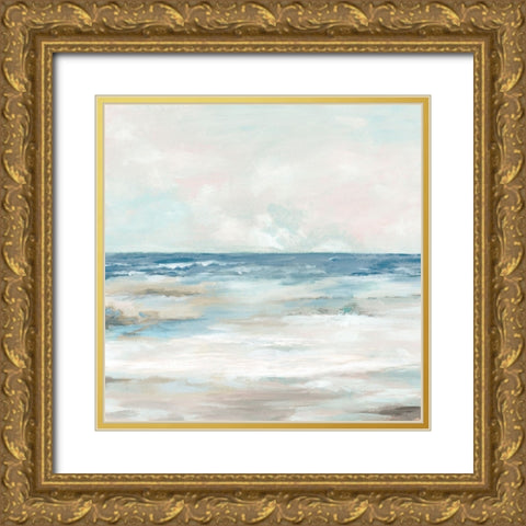 Endless Summer Beach Gold Ornate Wood Framed Art Print with Double Matting by Mavis, Luna