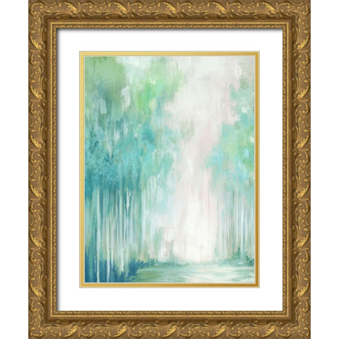 Whispers of the Woods I Gold Ornate Wood Framed Art Print with Double Matting by Mavis, Luna