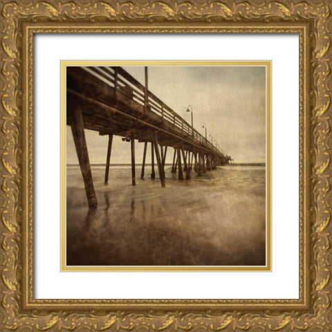 Vintage Pier I Gold Ornate Wood Framed Art Print with Double Matting by Hartson-Weddle, Ryan