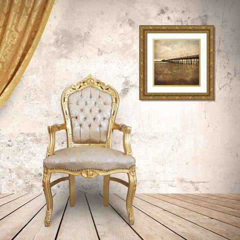 Vintage Pier II Gold Ornate Wood Framed Art Print with Double Matting by Hartson-Weddle, Ryan