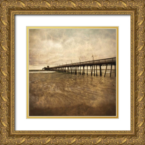 Vintage Pier II Gold Ornate Wood Framed Art Print with Double Matting by Hartson-Weddle, Ryan