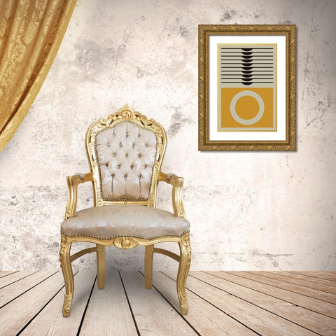 Yellow Ring Gold Ornate Wood Framed Art Print with Double Matting by Williams, Gary