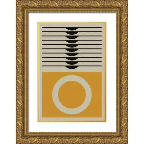 Yellow Ring Gold Ornate Wood Framed Art Print with Double Matting by Williams, Gary