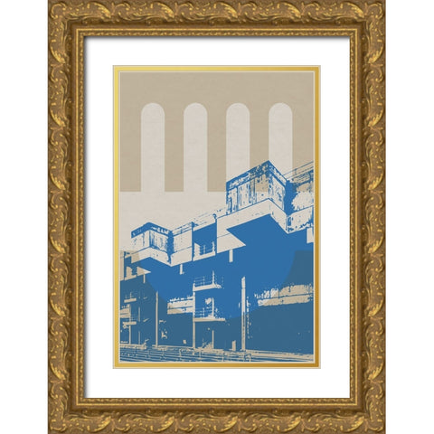 Architecture I  Gold Ornate Wood Framed Art Print with Double Matting by William, Gary