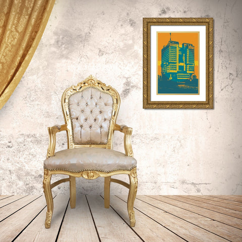 Architecture IV Gold Ornate Wood Framed Art Print with Double Matting by William, Gary