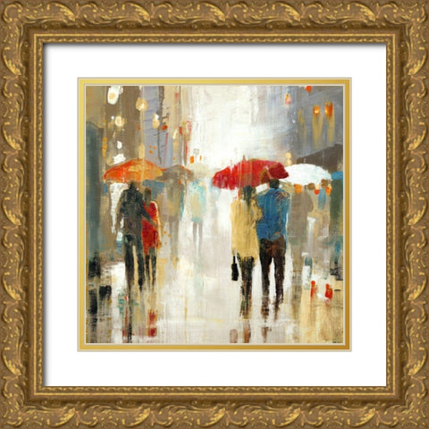 Trees in Spring Gold Ornate Wood Framed Art Print with Double Matting by Kroker, Wendy