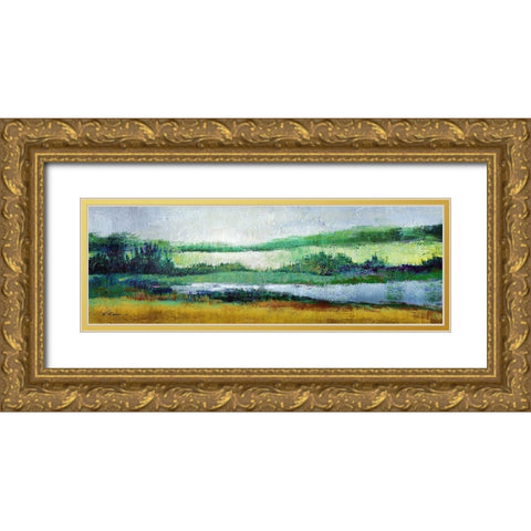 Sunset Gold Ornate Wood Framed Art Print with Double Matting by Kroeker, Wendy
