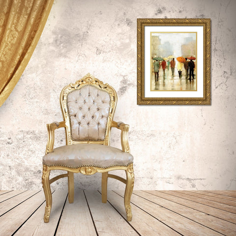 Sun Shower Gold Ornate Wood Framed Art Print with Double Matting by Kroeker, Wendy