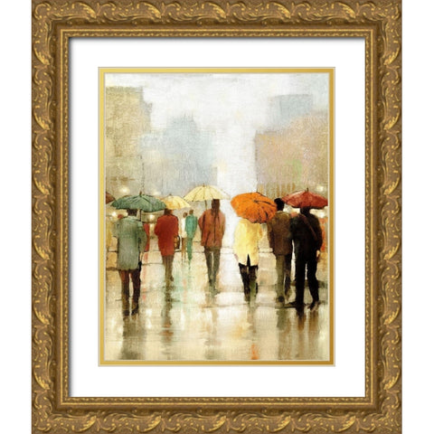 Sun Shower Gold Ornate Wood Framed Art Print with Double Matting by Kroeker, Wendy