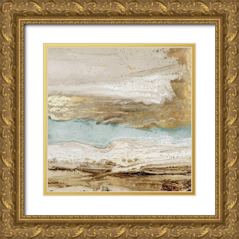 Playa Secreto II Gold Ornate Wood Framed Art Print with Double Matting by Kroeker, Wendy