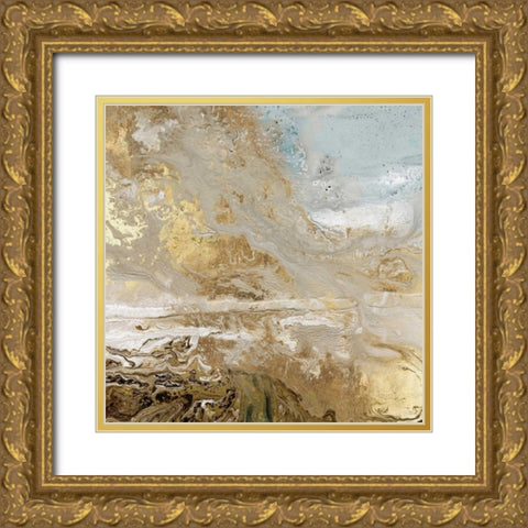 Playa Secreto III Gold Ornate Wood Framed Art Print with Double Matting by Kroeker, Wendy