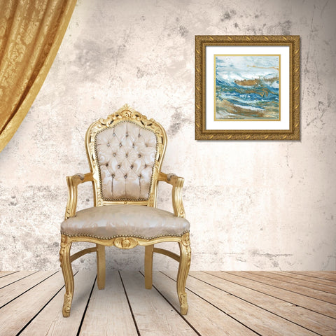 Geode I Gold Ornate Wood Framed Art Print with Double Matting by Kroeker, Wendy