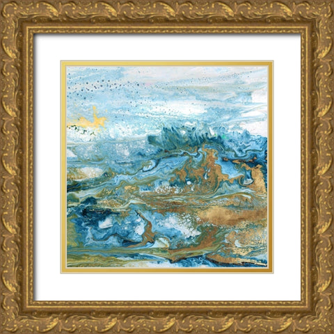 Geode II Gold Ornate Wood Framed Art Print with Double Matting by Kroeker, Wendy