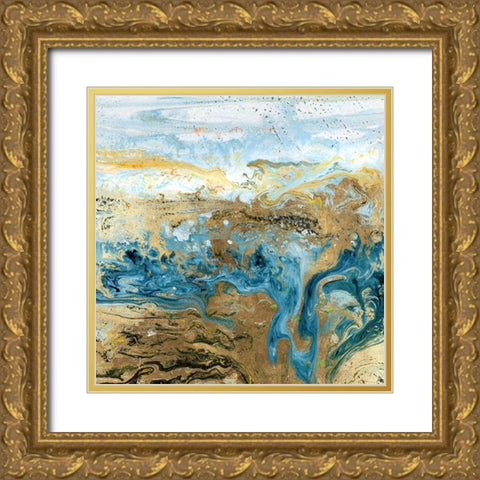 Geode III Gold Ornate Wood Framed Art Print with Double Matting by Kroeker, Wendy