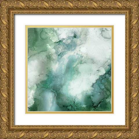Zen Panel III Gold Ornate Wood Framed Art Print with Double Matting by Kroeker, Wendy