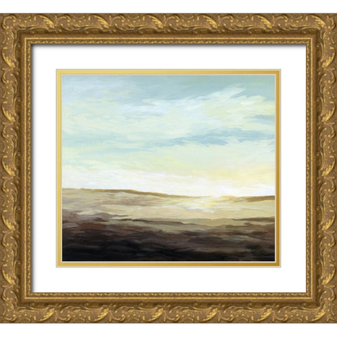 A Zen Morning Gold Ornate Wood Framed Art Print with Double Matting by Kroker, Wendy