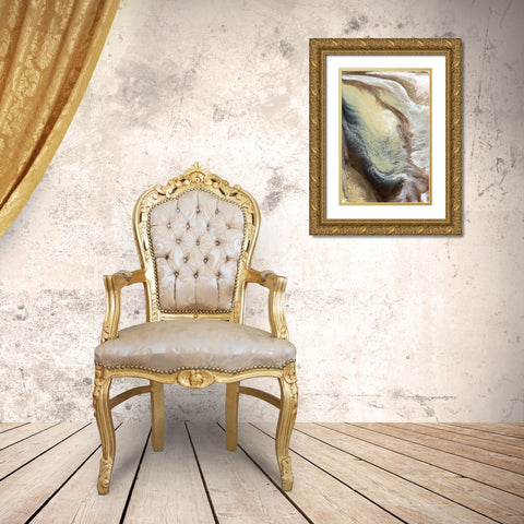 Caramel Gold Ornate Wood Framed Art Print with Double Matting by Kroeker, Wendy