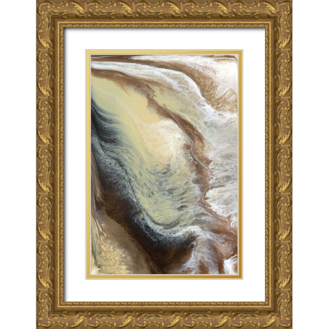Caramel Gold Ornate Wood Framed Art Print with Double Matting by Kroeker, Wendy