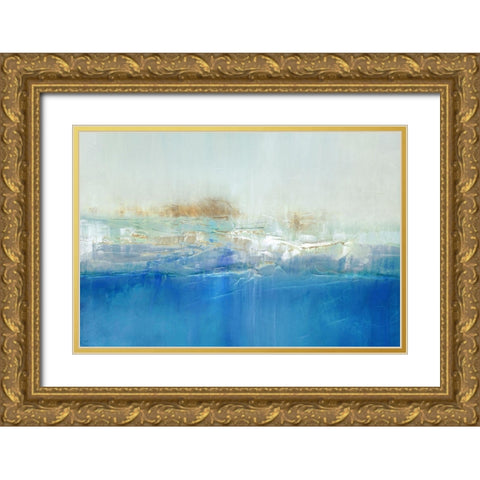 Marine Lights  Gold Ornate Wood Framed Art Print with Double Matting by Kroeker, Wendy